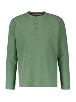 LERROS - Herren Langarmshirt mit Serafinoausschnitt (23D4910), Größe:XL, Farbe:Sage Green (612) von LERROS
