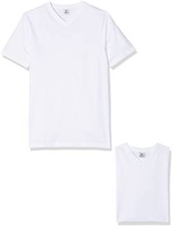 LERROS Herren Lerros Heren T-shirt met V-hals dubbelpak T Shirt, Weiß (White 100), S EU von LERROS