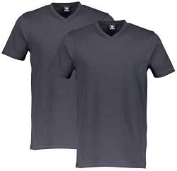 LERROS Herren T-Shirt/Serafino 1/2 ARM 20010150, 269 Rock Grey, L von LERROS