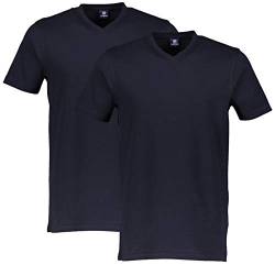 LERROS Herren T-Shirt/Serafino 1/2 ARM 20010150, 480 Night Blue, L von LERROS