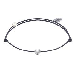 LES POULETTES BIJOUX - Armband Link Kleine Silber Perle - Grau von LES POULETTES BIJOUX