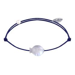 LES POULETTES BIJOUX - Armband Link Perlmutt Kleiner Fisch - Blau Navy von LES POULETTES BIJOUX