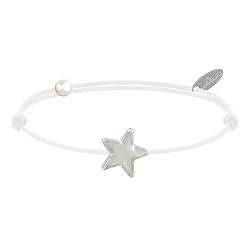 LES POULETTES BIJOUX - Sterling Silber Armband Link Stern - Colors - Weib von LES POULETTES BIJOUX