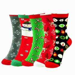 LETO Lustige Bunte Socken Damen Baumwolle Socken Karikatur Tier Niedlich Katze cats hund Socken Weihnachten Geschenk für Frauen Mädchen von LETO