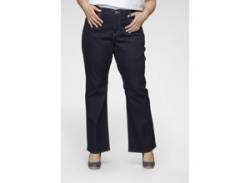 Bootcut-Jeans LEVI'S PLUS "315" Gr. 14 (44), Länge 32, blau (rinsed) Damen Jeans Bootcut Shaping von LEVI'S® PLUS