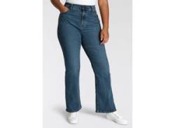 Bootcut-Jeans LEVI'S PLUS "725" Gr. 14 (44), Länge 32, blau (absence of light) Damen Jeans Bootcut von LEVI'S® PLUS