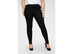 Skinny-fit-Jeans LEVI'S PLUS "720 High-Rise" Gr. 16 (46), Länge 27, schwarz (black) Damen Jeans Röhrenjeans von LEVI'S® PLUS