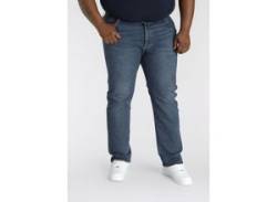 Straight-Jeans LEVI'S PLUS "501 LEVI'SORIGINAL B&T" Gr. 46, Länge 34, blau (medium indigo stonewash) Herren Jeans Straight Fit von LEVI'S® PLUS