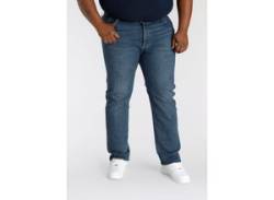 Straight-Jeans LEVI'S PLUS "501 LEVI'SORIGINAL B&T" Gr. 48, Länge 34, blau (medium indigo stonewash) Herren Jeans Straight Fit von LEVI'S® PLUS