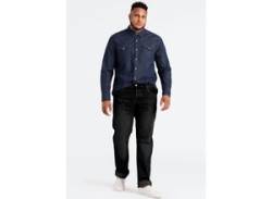 Tapered-fit-Jeans LEVI'S PLUS "502 TAPER B&T" Gr. 44, Länge 34, schwarz (black denim) Herren Jeans Tapered-Jeans für einen lässigen Look von LEVI'S® PLUS