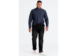 Tapered-fit-Jeans LEVI'S PLUS "502 TAPER B&T" Gr. 48, Länge 34, schwarz (black denim) Herren Jeans Tapered-Jeans von LEVI'S® PLUS
