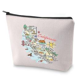 California State Kosmetiktasche Going Away Geschenk California Reise Make-up Tasche California Love Geschenk, Kalifornien von LEVLO