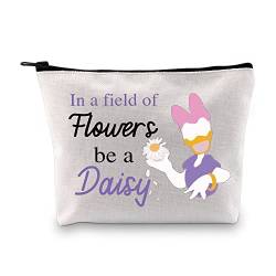 Cartoon Ente Liebhaber Geschenke Ente Make-up Tasche Gänseblümchen Fans Kosmetiktasche Ente Reißverschluss Beutel Tasche Tierliebhaber Geschenke, Cartoon Ente Ku, modisch von LEVLO