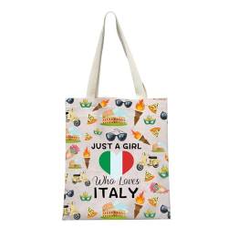 Italienische Reisetasche, italienische Reisetasche, Reisegeschenk, für Italien-Liebhaber, mit Reißverschluss, Loves Italy T1 UK, modisch von LEVLO