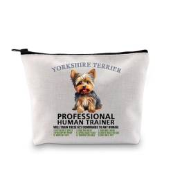 Kosmetiktasche für Yorkshire Terrier, Geschenk für Yorkshire Terrier, Yorkshire Terrier, Geschenk für Haustierliebhaber, Yorkshire Terrier, Yorkshire Terrier Großbritannien, modisch von LEVLO