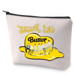 Kpop Army Kosmetiktasche Schultertasche glatt wie Butter Make-up Tasche Butterliebhaber Geschenk, Glatt wie Butter von LEVLO