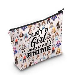 LEVLO Anime-Fans, Make-up-Tasche für Anime-Liebhaber, Geschenk, Anime-Kosmetiktasche für Damen, Cartoon-Anime-Make-up-Tasche, Love Animes Full Bag, Kosmetiktasche von LEVLO