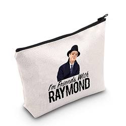 LEVLO Kosmetiktasche mit Raymond-Motiv, Raymond-Fans, Geschenk "I'm Friends With Raymond", Make-up-Tasche mit Reißverschluss, für Frauen und Mädchen, I'm Friends von LEVLO