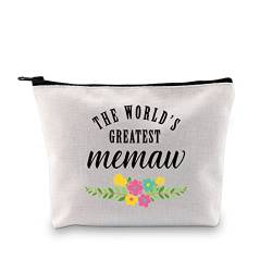 Memaw Kosmetiktasche, tolles Memaw Geschenk, Memaw Geburtstagsgeschenke von Enkelkindern, Großmutter, Reißverschlusstasche, Größte Memaw Ku, modisch von LEVLO