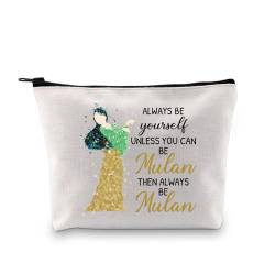 Mu LAN inspirierte Make-up-Tasche Mu LAN Prinzessin Geschenk Filmfans Geschenk Märchen Reißverschlusstasche, Always Be Mu Lan UK, modisch von LEVLO