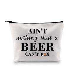 T-Rhett Make-up-Tasche, Motiv: Sänger inspiriert, Bierliedtext, Tag, Trinkgeschenk, Country-Musik-Fan, Geschenk, Reißverschlussbeutel, Ain't Nothing 3uk, modisch von LEVLO