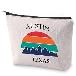 TX Einweihungsgeschenk, Willkommensgeschenk, Austin Texas, Make-up-Tasche, Reise-Souvenir-Geschenk, Austin Texas von LEVLO