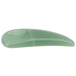 Curved Mask Spatula Scoop, Leichte Jade Curved Cosmetic Palette für Frauen für Zuhause (Grün) von LEYT