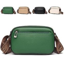 LEcylankEr Sac Bandoulière Femme en Cuir, Sac à Main Bandoulière avec Multiples Compartiments pour Femmes, Petit Sac a Main, Cadeaux de Saint-Valentin/Anniversaire pour Femmes (grün) von LEcylankEr