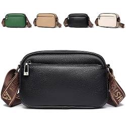 LEcylankEr Sac Bandoulière Femme en Cuir, Sac à Main Bandoulière avec Multiples Compartiments pour Femmes, Petit Sac a Main, Cadeaux de Saint-Valentin/Anniversaire pour Femmes (schwarz) von LEcylankEr