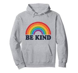 LGBTQ Be Kind Gay Pride LGBT Ally Rainbow Flag Retro Vintage Pullover Hoodie von LGBT Rainbow Co