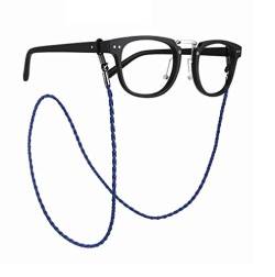 LGSVB Stück Brillenkette Einfaches Rutschfestes Hängendes Halsbrillenseil Der Weiblichen Retro-Mode-Blau_4 Stück von LGSVB