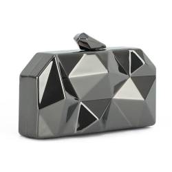 LHHMZ Damen Geometrische Abendhandtaschen aus Metall Mode kleine Abend Umhängetaschen Box Clutch von LHHMZ