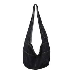 LHHMZ Denim Hobo Taschen für Damen Retro Jeans Umhängetasche Lässige Jean Tote Handtaschen Umhängetasche für Damen von LHHMZ