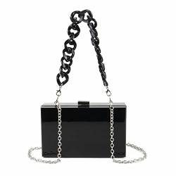 LHHMZ Transparente Abend Clutch Geldbörsen aus Acryl für Damen Klare Umhängetaschen Box Handtasche Umhängetaschen von LHHMZ