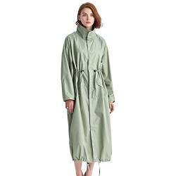 LHHMZ Wasserdichter Regenponcho für Damen Regenjacken Leichte lange Regenmäntel Outdoor Regenbekleidung mit Kapuze von LHHMZ