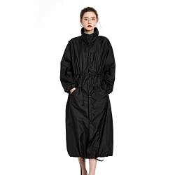 LHHMZ Wasserdichter Regenponcho für Damen Regenjacken Leichte lange Regenmäntel Outdoor Regenbekleidung mit Kapuze von LHHMZ