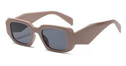LHSDMOAT Mode Thick rechteckige Sonnenbrille für Herren Damen, Vintage Katze Auge Chunky Sonnenbrille, UV400 Cat Eye Einkaufen Foto Sommer Sonnenbrille von LHSDMOAT