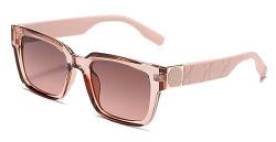 LHSDMOAT Mode dicke quadratische Sonnenbrille für Herren Damen, Vintage Chunky UV400 Schutz 90S Sonnenbrille, Retro Shopping Driving Photo Sonnenbrille von LHSDMOAT