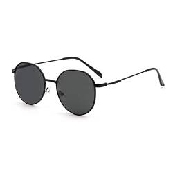 LHSDMOAT Runde Sonnenbrille Herren Damen, Mode UV400 Sonnenbrille, Vintage Angeln Golf Fahren Stilvoll Hippe Party Sonnenbrille von LHSDMOAT