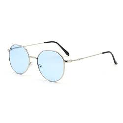 LHSDMOAT Runde Sonnenbrille Herren Damen, Mode UV400 Sonnenbrille, Vintage Angeln Golf Fahren Stilvoll Hippe Party Sonnenbrille von LHSDMOAT