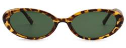 LHSDMOAT Trendige ovale Sonnenbrille für Damen, Vintage-Cat-Eye-Sonnenbrille, modische UV400 Schutz Katzenaugen Sonnenbrille für Einkaufsfotos von LHSDMOAT