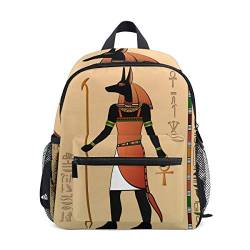 LIANCHENYI Ägyptische Wandbilder Anubis Unisex Outdoor Daypacks Taschen 2., 3., 4. Klasse Schulrucksack für Kinder Jungen Mädchen, multi, Einheitsgröße, Tagesrucksack von LIANCHENYI