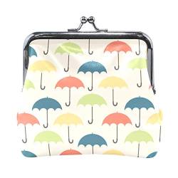 LIANCHENYI Farbiger Regenschirm, Münzgeldbörse, Mini-Geldbörse für Damen und Mädchen, multi, Einheitsgröße von LIANCHENYI