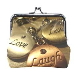 LIANCHENYI Liive Love Laugh Taschenuhr, Münzgeldbörse, Mini-Geldbörse für Damen und Mädchen, multi, Einheitsgröße von LIANCHENYI