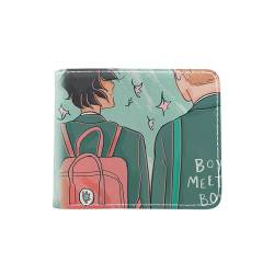 LIANGSHAN Unisex Cartoon Print PU Leder Geldbörse Leder Bi-Fold Kurze Brieftasche Anime Cartoon Teenager Brieftasche, a, Einheitsgröße von LIANGSHAN