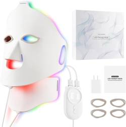 LED-Gesichtslichttherapiemaske mit Fernbedienung,Weiches Silikon,Weiche Silikon-LED-Gesichtsmaske von LIARTY