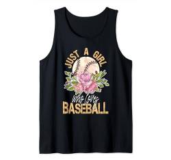 Baseball Cincinnati für Frauen Just A Girl Who Loves Baseball Tank Top von LIBO