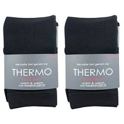 LIBRA SOCKS Damen extra warme Thermo Leggings - kuschelig mit weichem Fleece (2x, 40-42) von LIBRA SOCKS