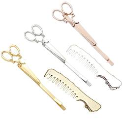 5 Stück Haarspange Schere Form Haarklammern, Frauen Mädchen Haarspange Zubehör Spange Stift Kamm Accessories, Nette Haarspangen Kreative Kopfschmuck von LICHENGTAI