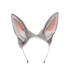 Katzenohren Haarreif, Bunny Ears Headband, Hasenohren Stirnbänder Cosplay Anime Tier Stirnband Kawaii Party Kostüm Haarschmuck Fuchs Ohren Stirnband für Mädchen Damen Kinder von LICHENGTAI